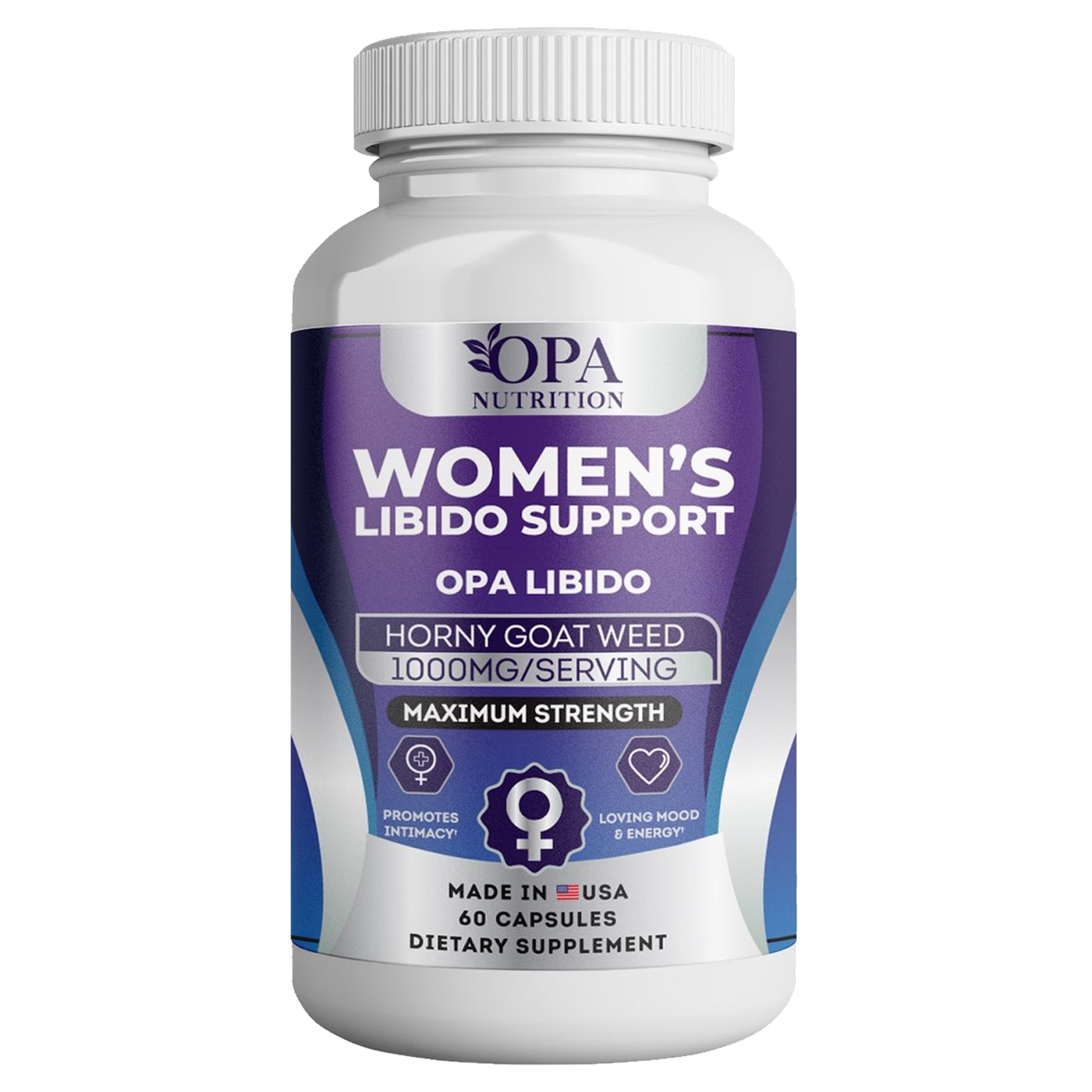 OPA Libido-Boosting Supplements For Females Mood, Energy & Desire - 60 CT